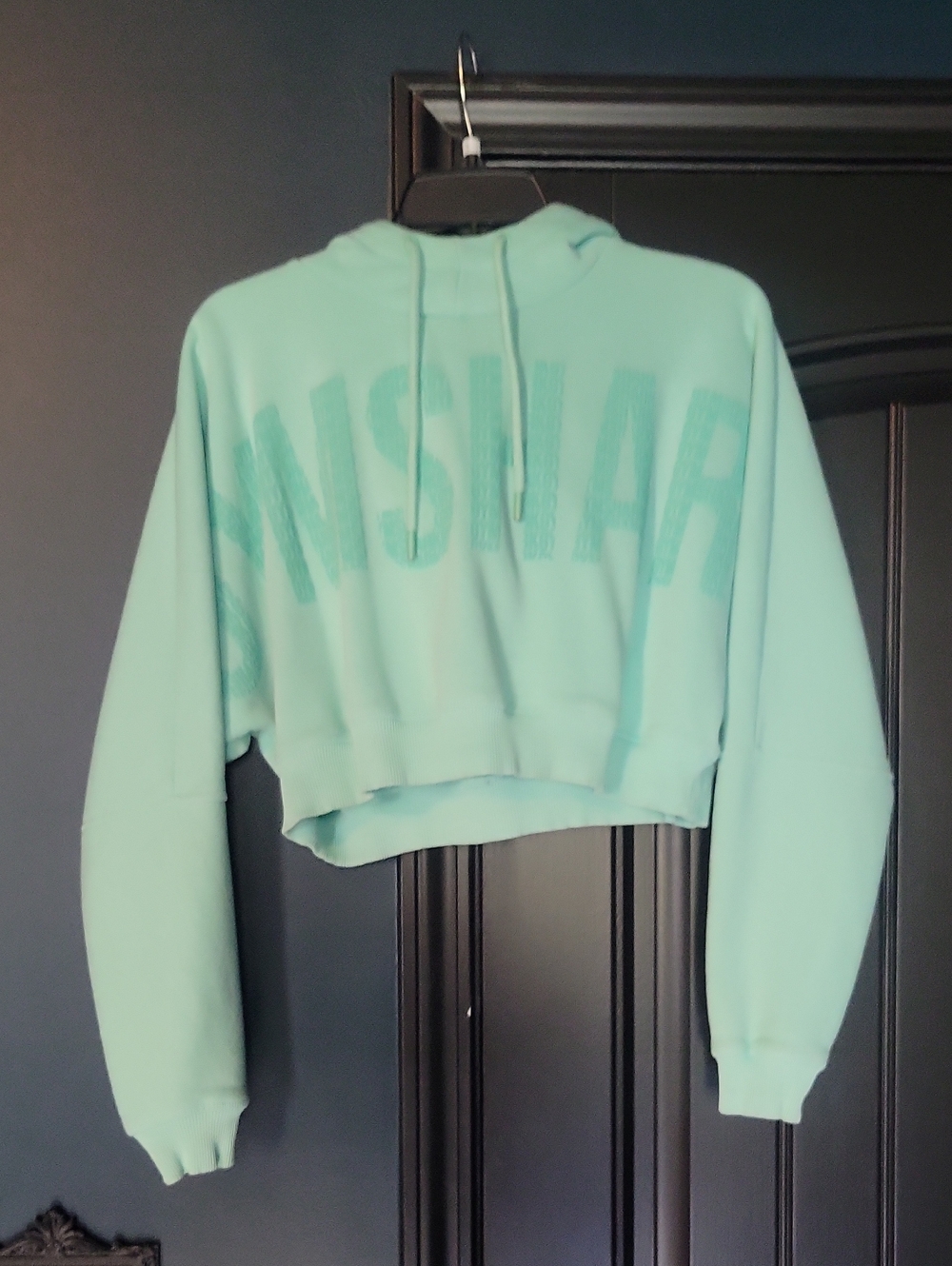 Gymshark Cropped Hoodie Sweater in Mint